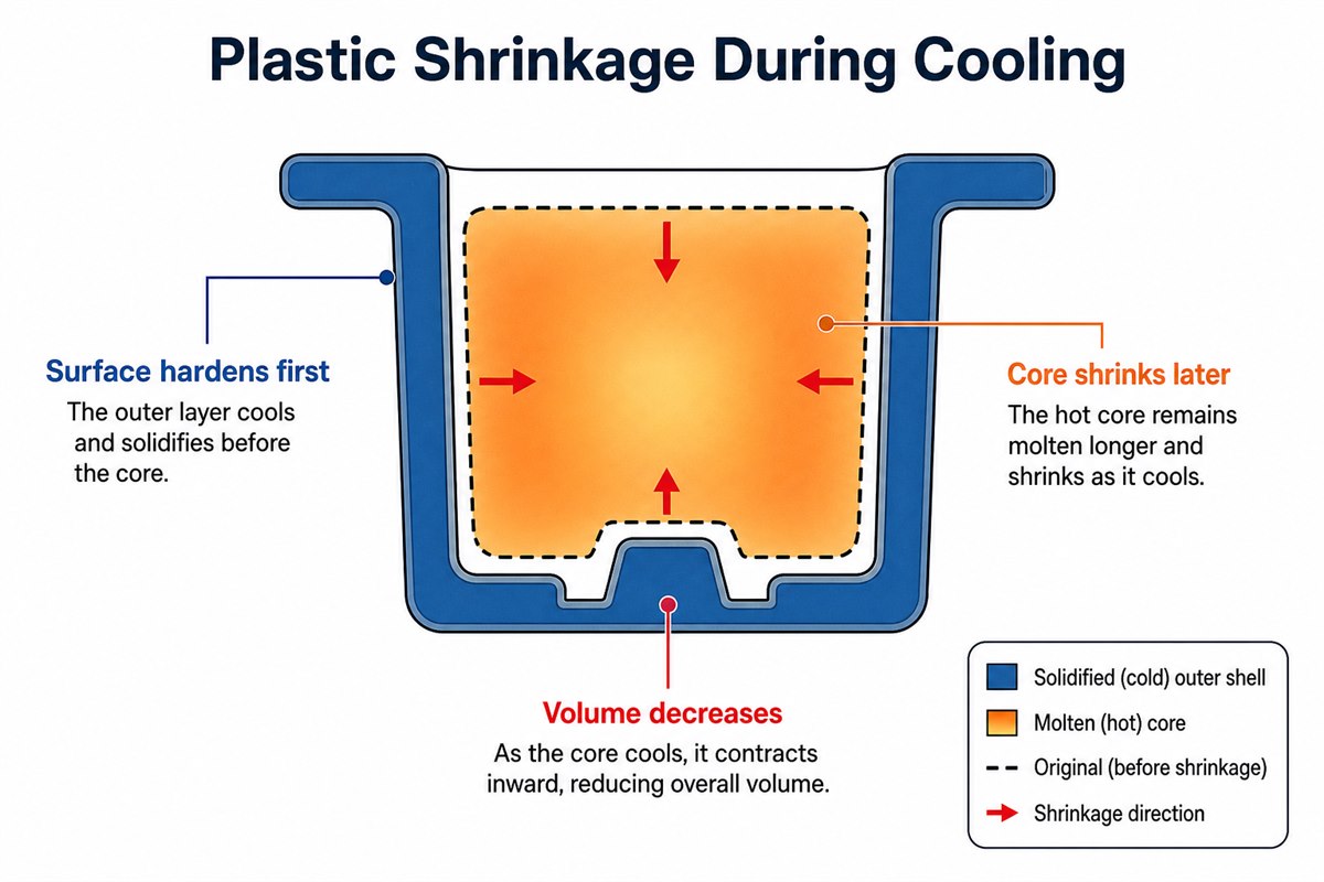 Plastic Shrinkage During Cooling