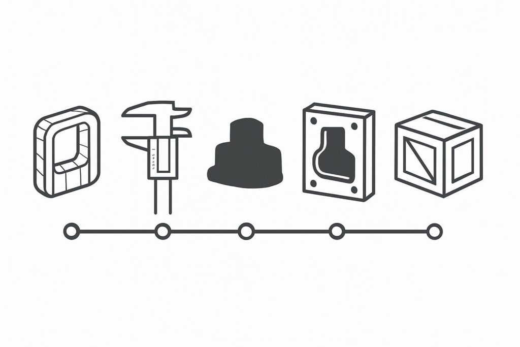 Injection molding RFQ process: a pre-sales guide from quote to shipment 3 Engineering workflow diagram for an injection molding RFQ process