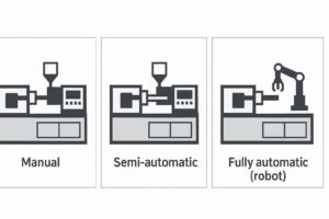 Manual vs semi-automatic vs automatic injection molding comparison cover image